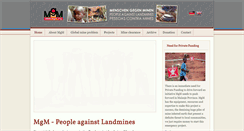 Desktop Screenshot of landmine.org