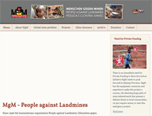 Tablet Screenshot of landmine.org