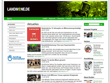 Tablet Screenshot of landmine.de